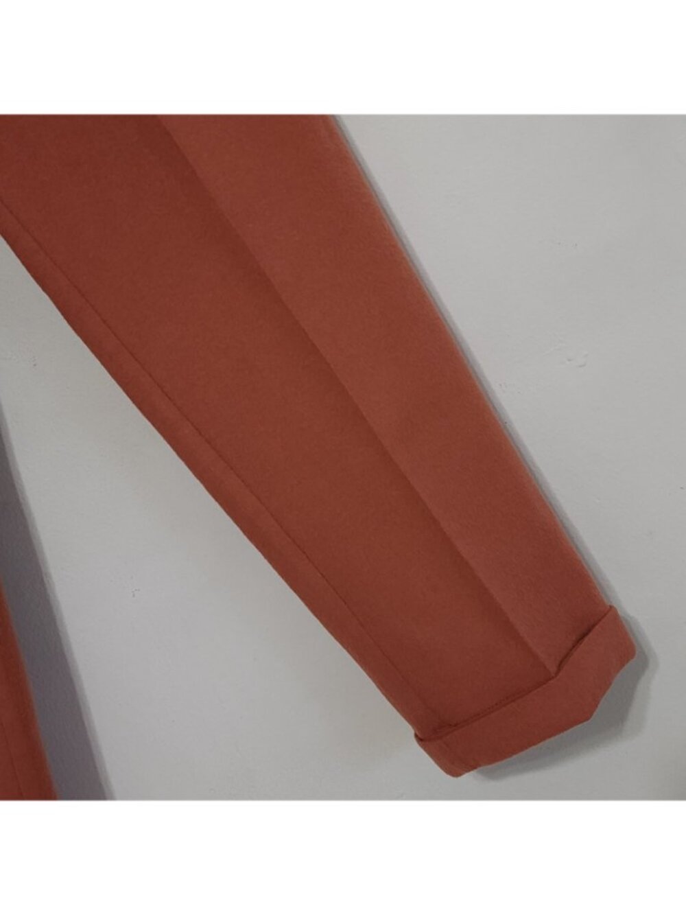 Kiton Cashmere Trousers Drawstring Ankle Pants Sz 42 Italy Orange - Picture 6 of 16